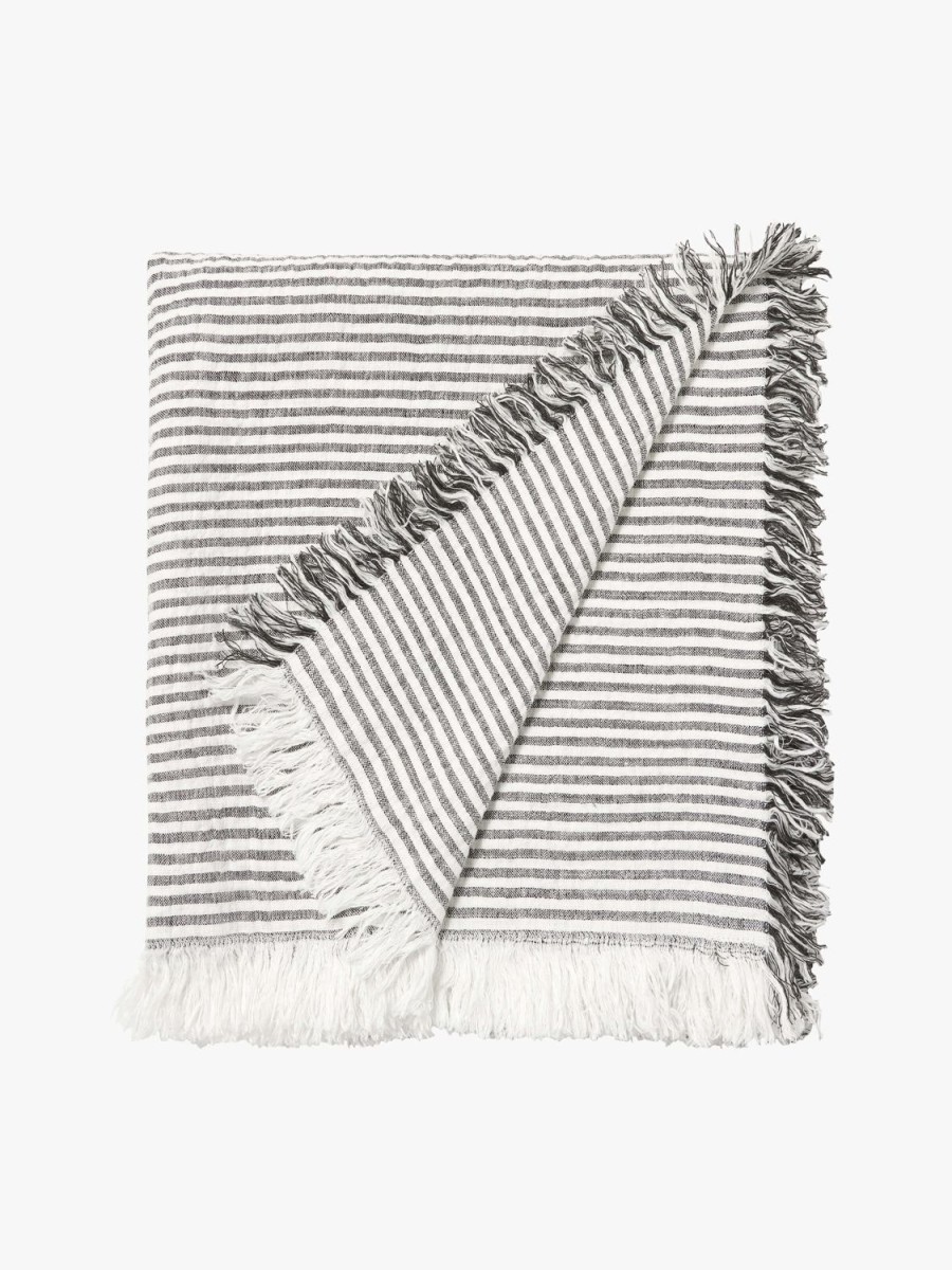 Bedroom L&M Home | Ava Pure Linen Stripe Throw