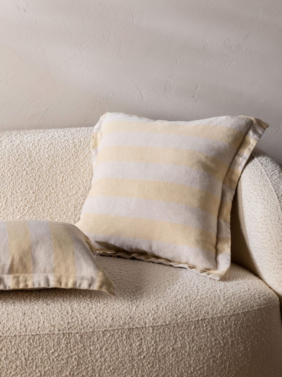 Living L&M Home | Voyage Limone French Linen Cushion