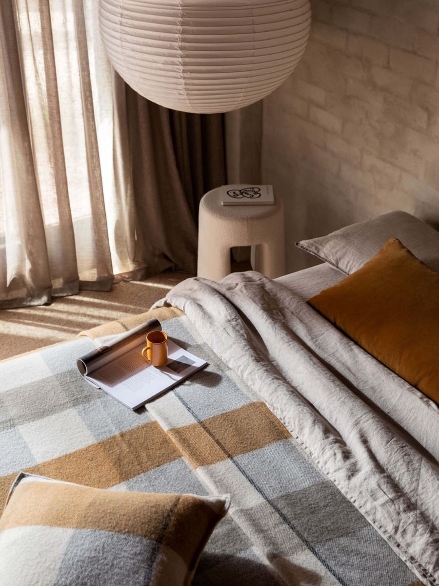 Bedroom L&M Home | Alby Toffee Australian Wool Blanket