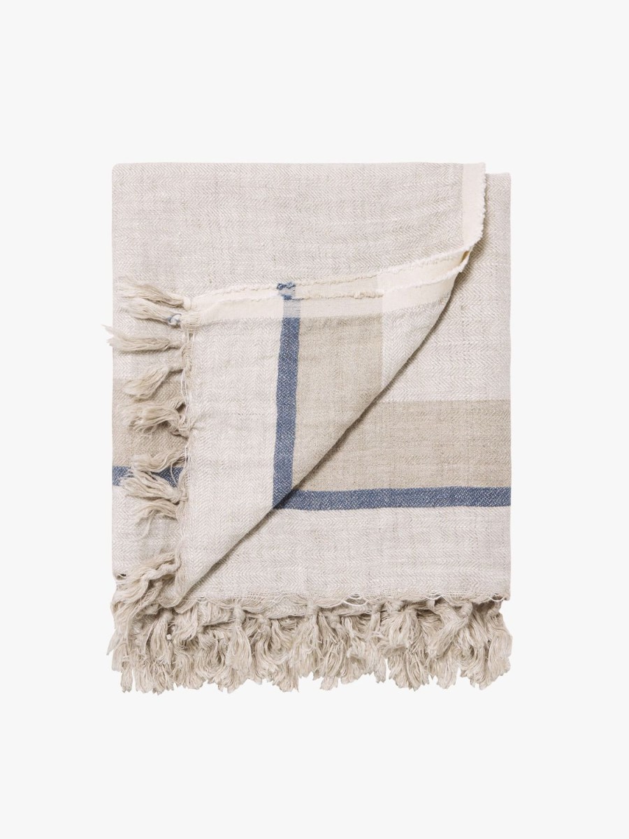 Bedroom L&M Home | Salma Ocean Linen Throw