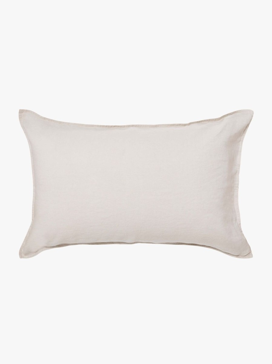 Bedroom L&M Home | Mondo Oatmeal Organic French Linen Pillowcases