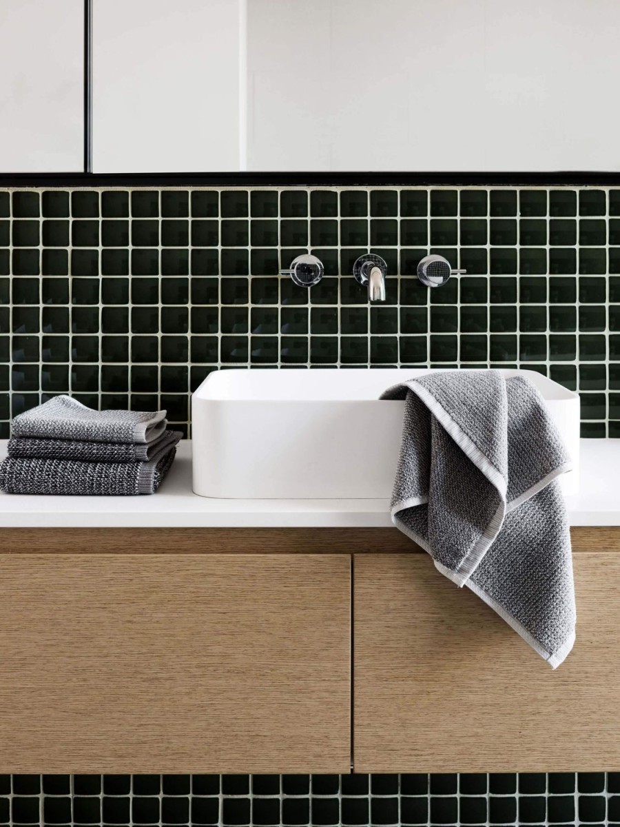 Bathroom L&M Home | Tweed Grey Bath Set