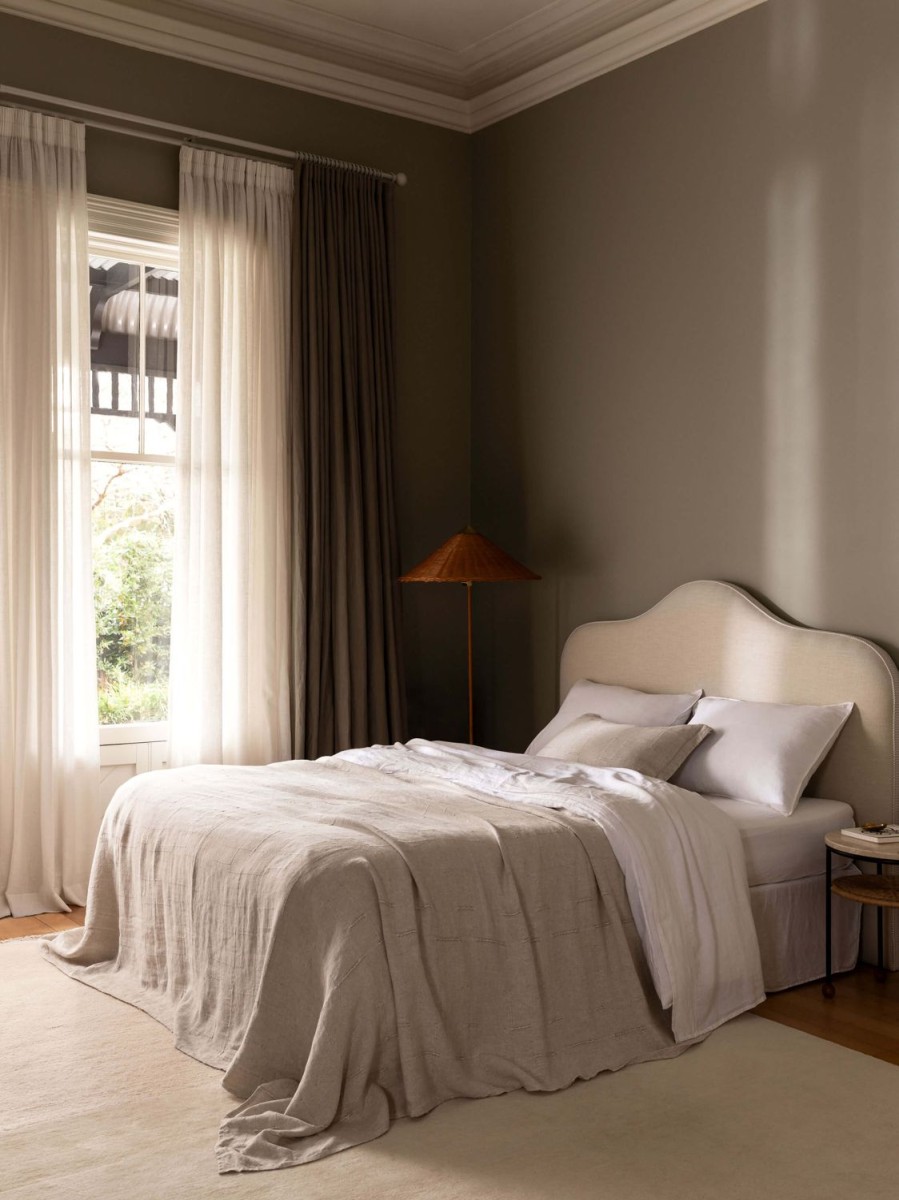 Bedroom L&M Home | Palermo Natural French Linen Bedcover