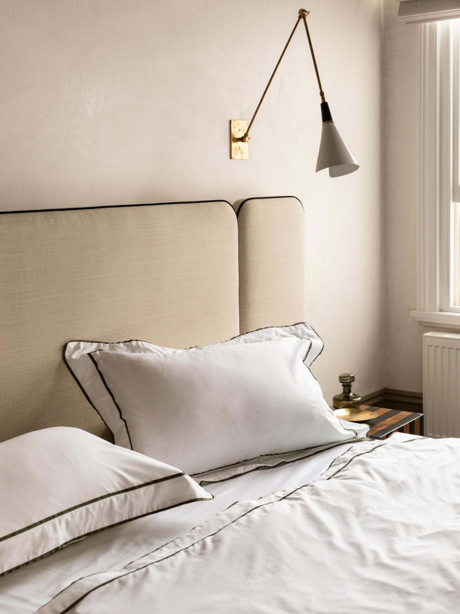 Bedroom L&M Home | Grosgrain Olive Egyptian Cotton Duvet Cover Set