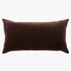 Living L&M Home | Etro Chocolate Lumbar Velvet Cushion