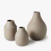 Living L&M Home | Mona Latte Trio Of Vases