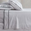 Bedroom L&M Home | Grosgrain Black Egyptian Cotton Sheet Set