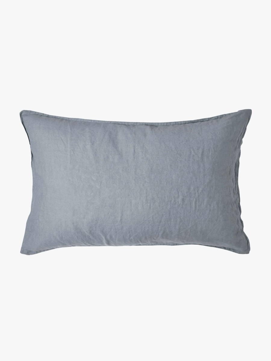 Bedroom L&M Home | Mondo Storm Organic French Linen Pillowcases