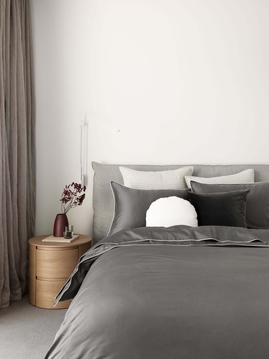 Bedroom L&M Home | Belmont Stone Organic Cotton Sheet Set