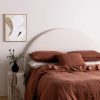 Bedroom L&M Home | Mondo Cinnamon Organic French Linen Duvet Cover Set