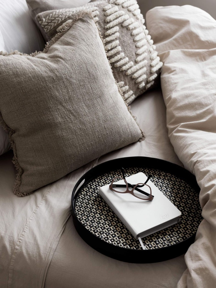 Living L&M Home | Burton Seagrass Heavy Linen Cushion