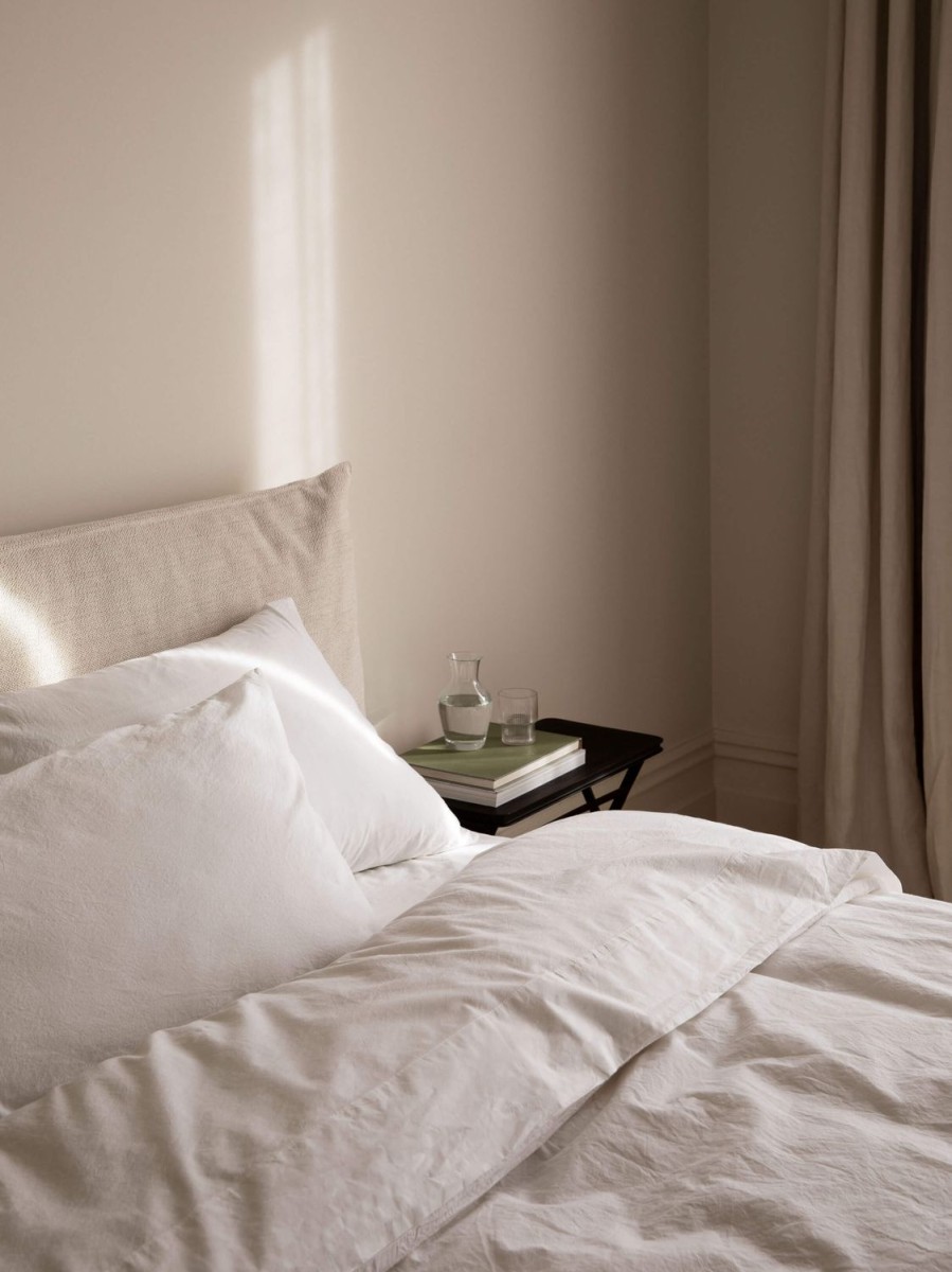 Bedroom L&M Home | Nordic White Portuguese Cotton Sheet Set