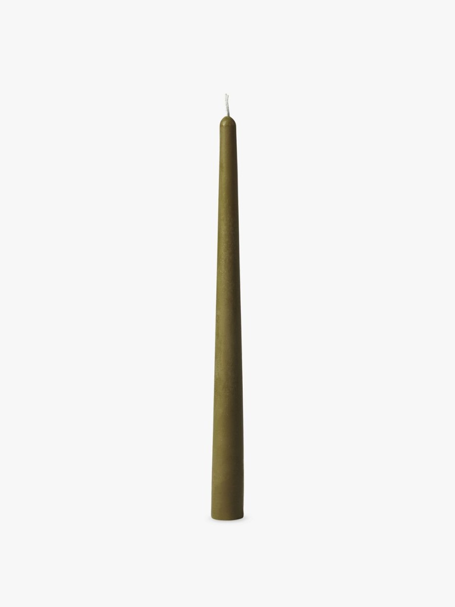 Living L&M Home | Tapered Candle Pair - Olive