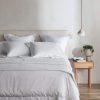 Bedroom L&M Home | Grosgrain White Egyptian Cotton Duvet Cover Set