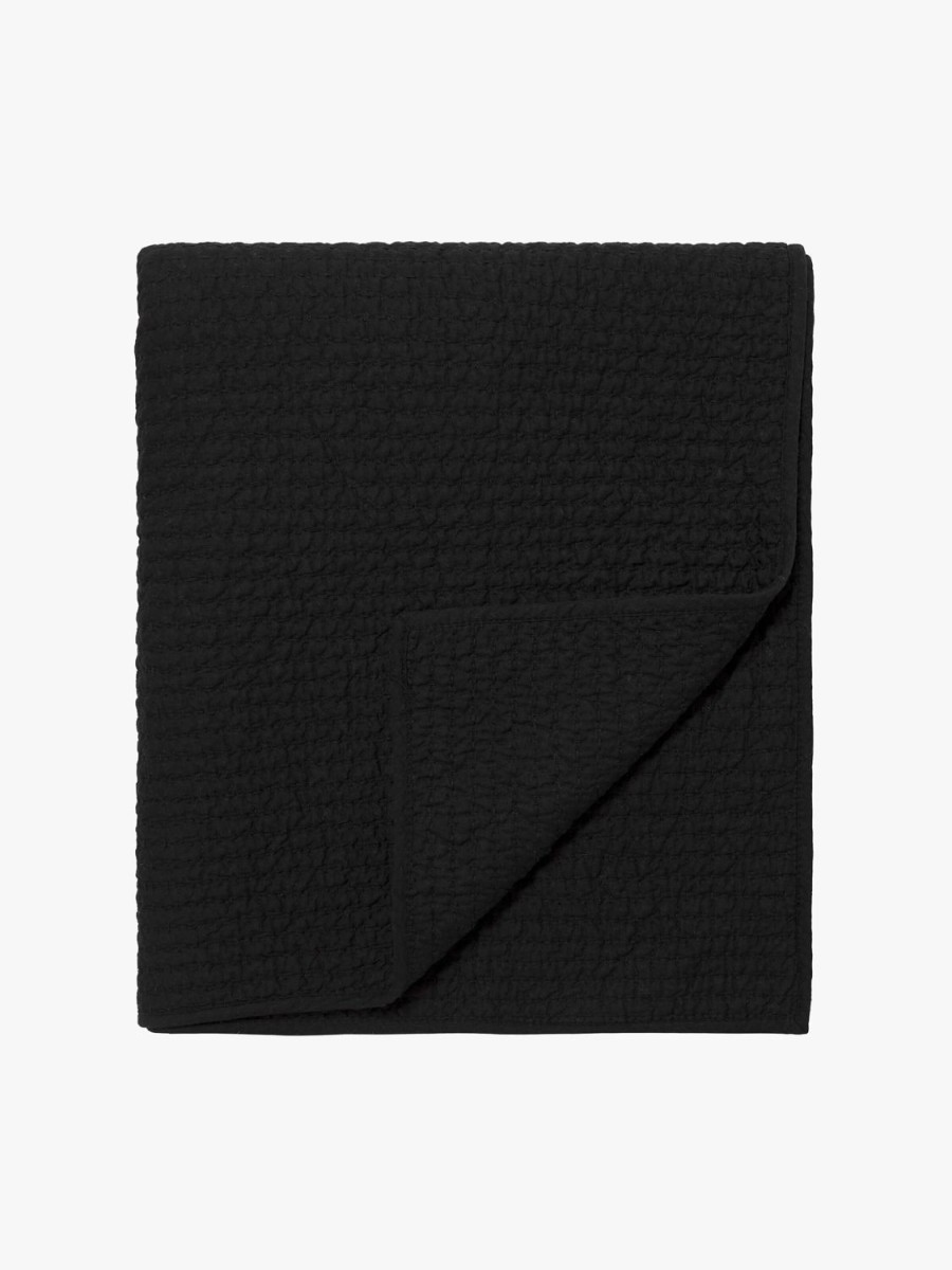 Bedroom L&M Home | Aspen Black Pure Cotton Quilt