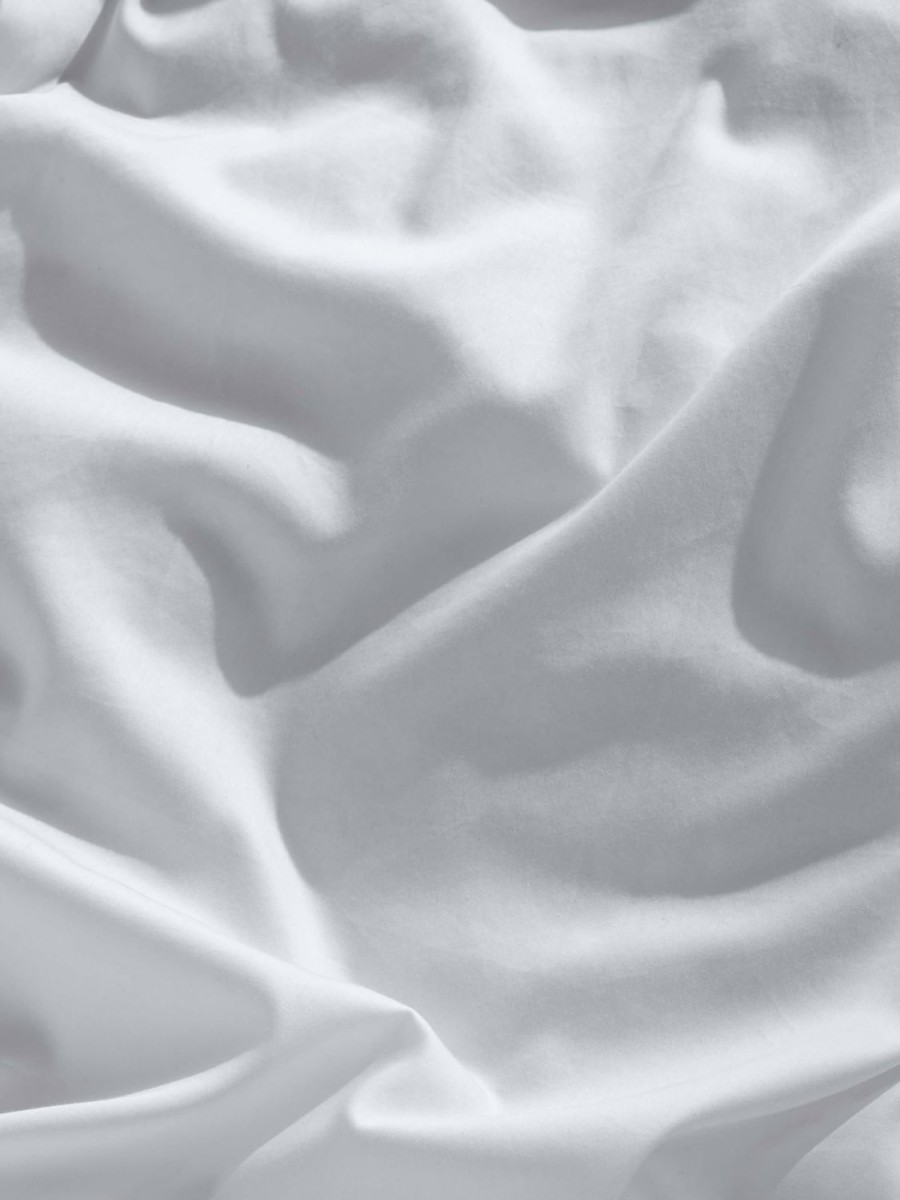 Bedroom L&M Home | Grosgrain White Egyptian Cotton Sheet Set