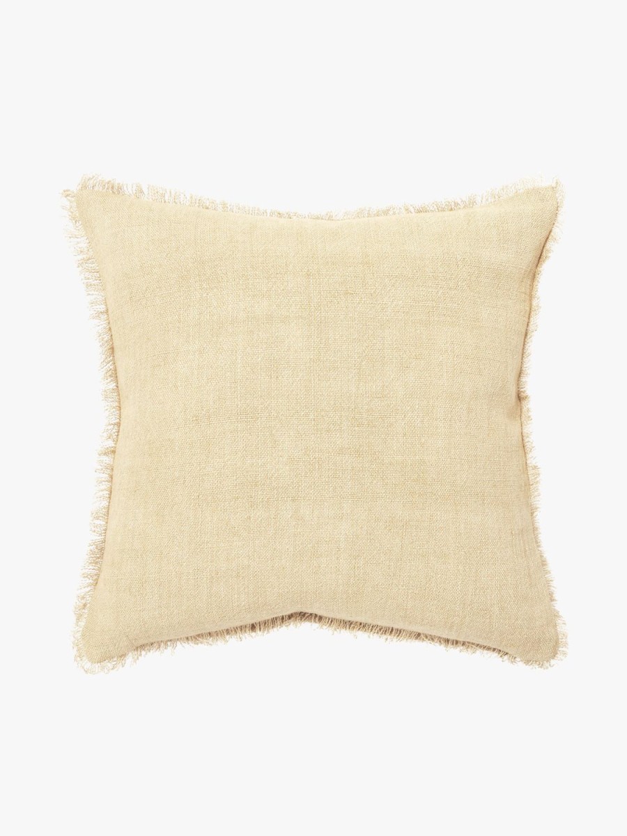 Living L&M Home | Burton Limone Heavy Linen Cushion