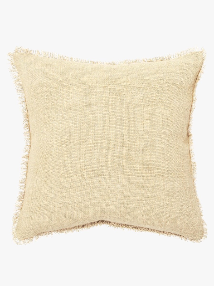 Living L&M Home | Burton Limone Heavy Linen Cushion