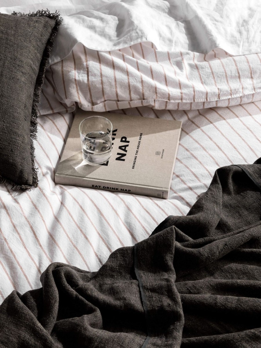 Bedroom L&M Home | Loft Tan Linen & Cotton Duvet Cover Set