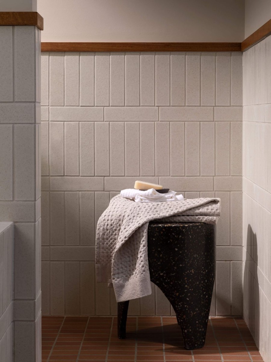 Bathroom L&M Home | Waffle Putty Towels