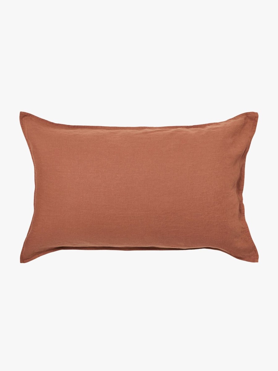 Bedroom L&M Home | Mondo Cinnamon Organic French Linen Pillowcases