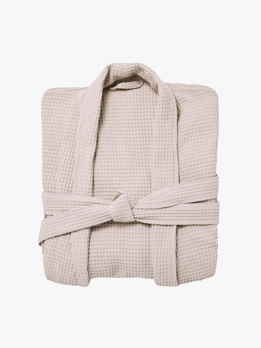 Bathroom L&M Home | Spa Oatmeal Waffle Bathrobe