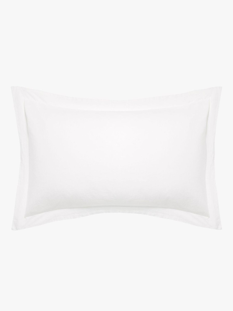 Bedroom L&M Home | Avenue White Linen & Cotton Pillowcases