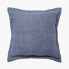 Living L&M Home | Burton Vintage Blue Tailored Heavy Linen Cushion