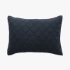 Bedroom L&M Home | Soho Navy Linen & Cotton Quilted Pillowcases