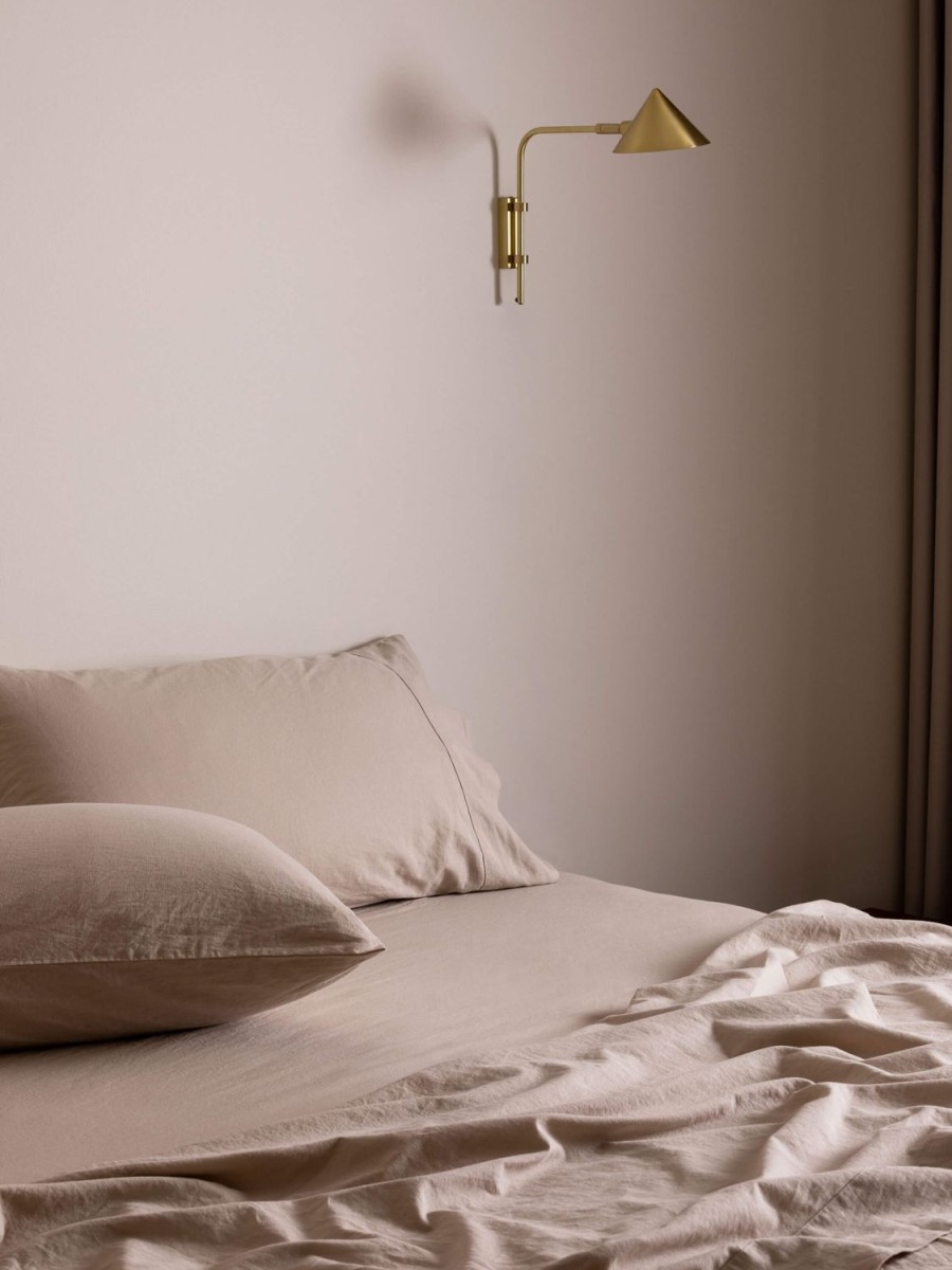 Bedroom L&M Home | Avenue Oatmeal Linen & Cotton Sheet Set