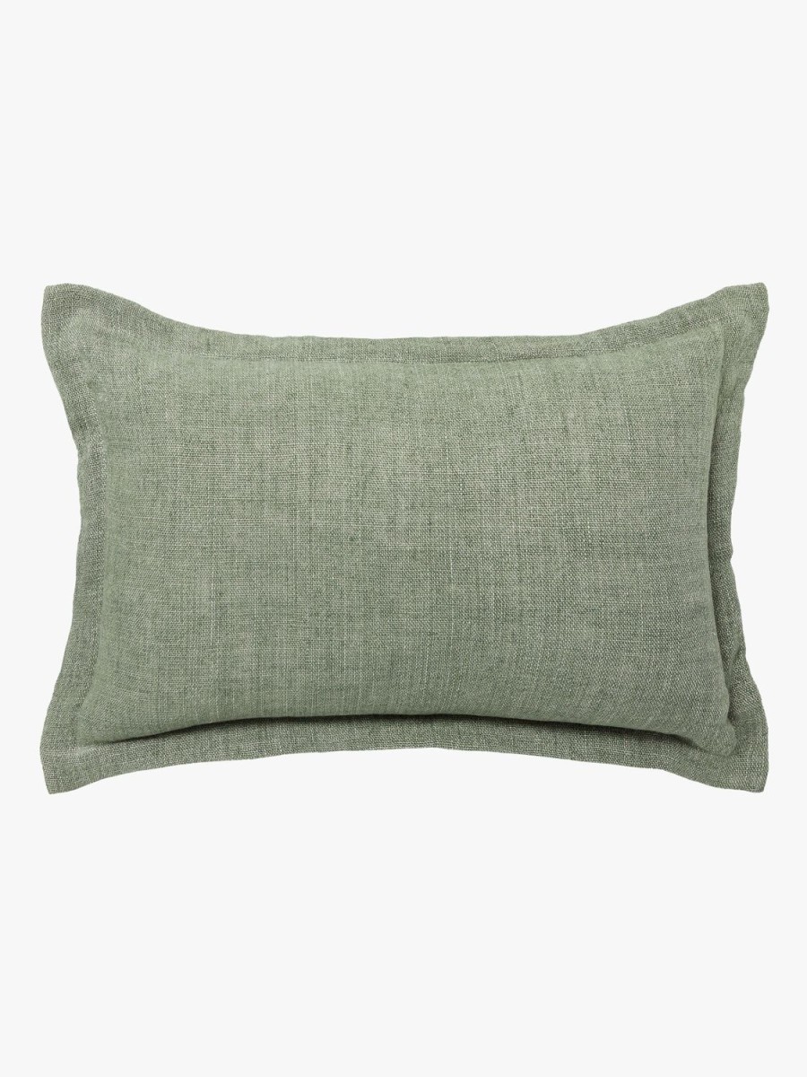 Living L&M Home | Burton Seagrass Tailored Heavy Linen Rectangle Cushion