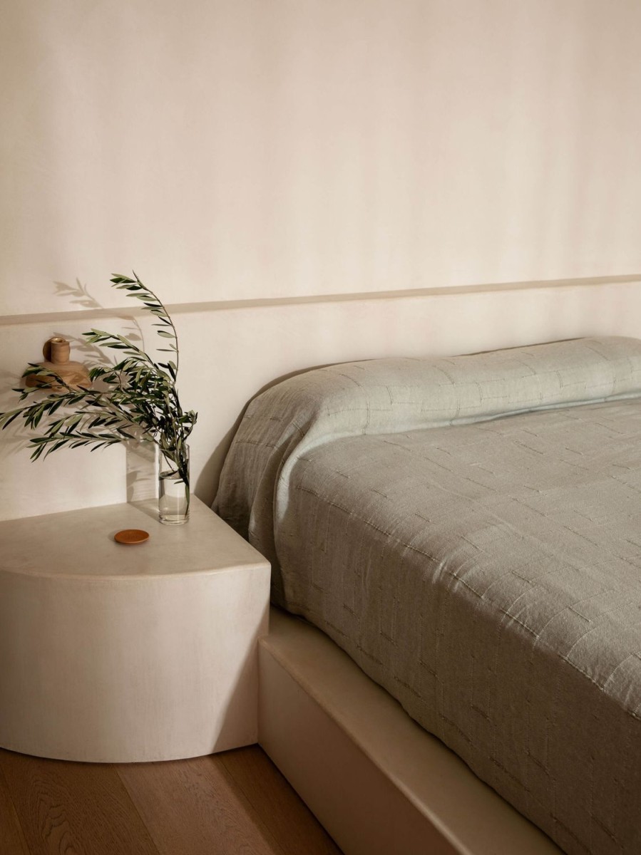 Bedroom L&M Home | Palermo Sage French Linen Bedcover