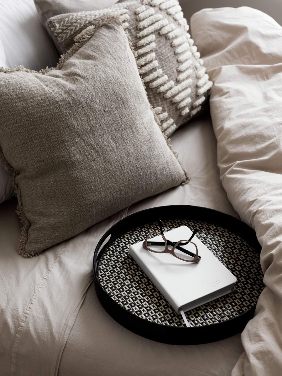 Living L&M Home | Burton Oatmeal Heavy Linen Cushion