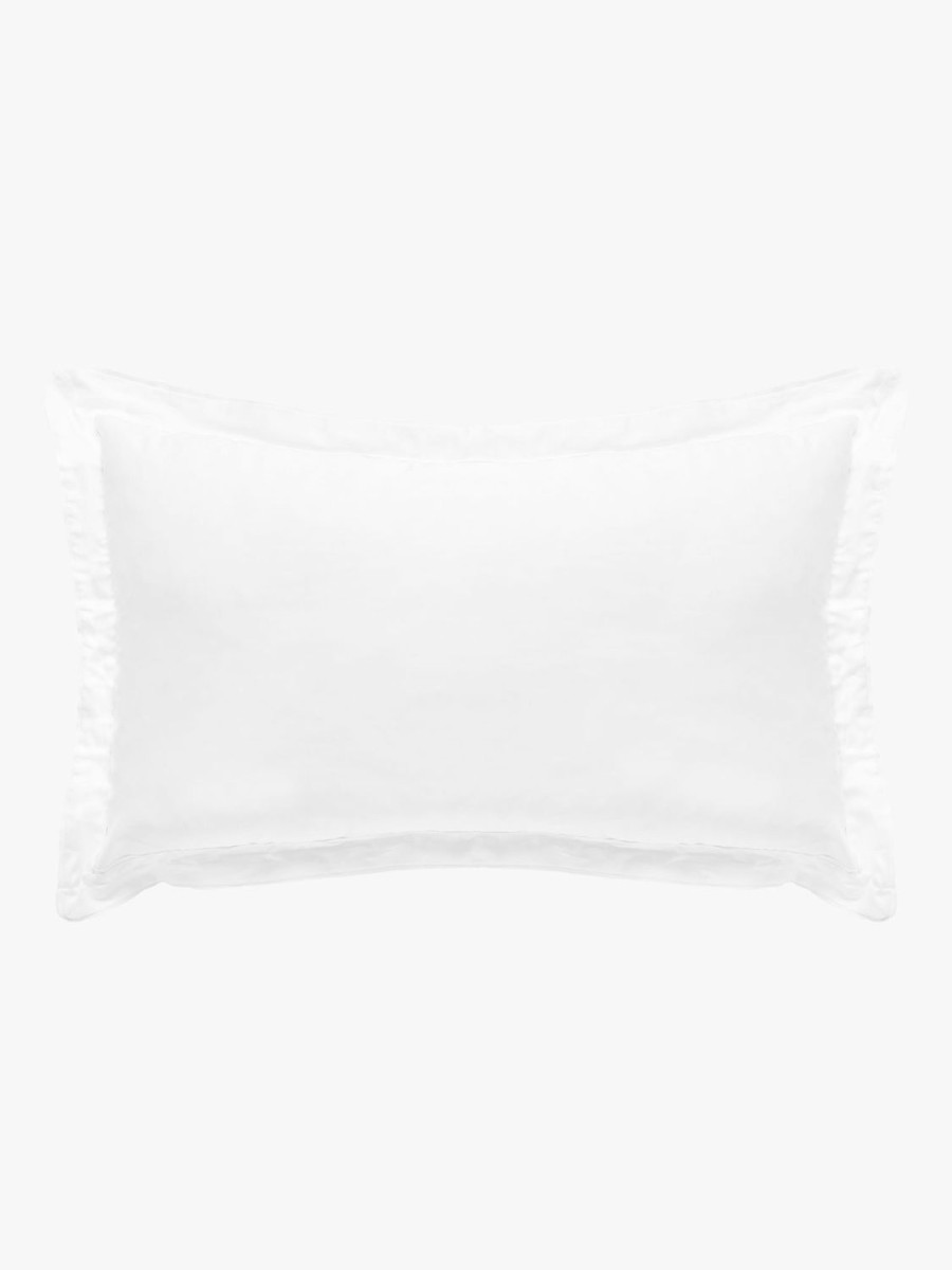 Bedroom L&M Home | Grosgrain White Egyptian Cotton Pillowcases