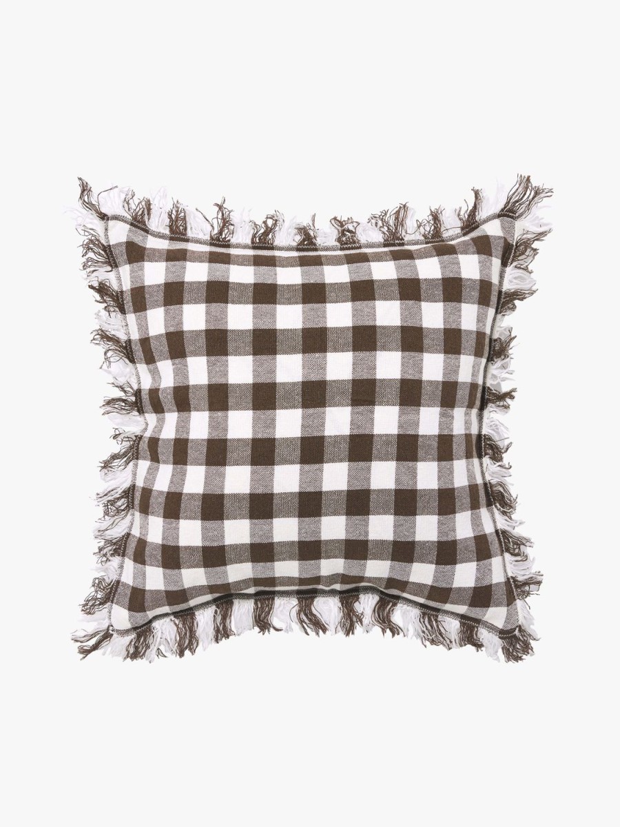 Living L&M Home | Ava Pure Linen Gingham Cushion