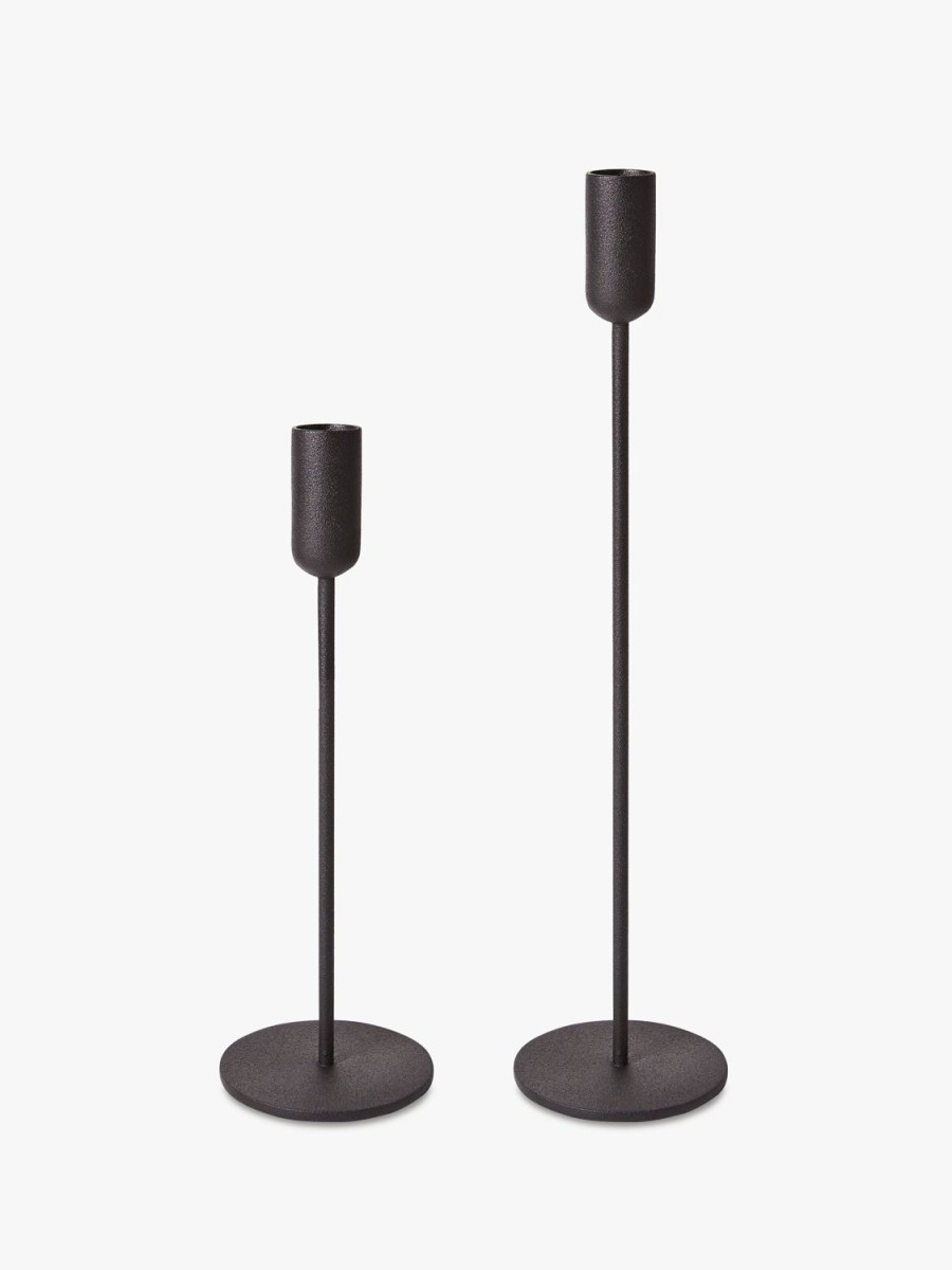 Living L&M Home | Mona Black Candle Holder Set