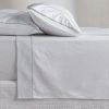 Bedroom L&M Home | Grosgrain Silver Egyptian Cotton Sheet Set