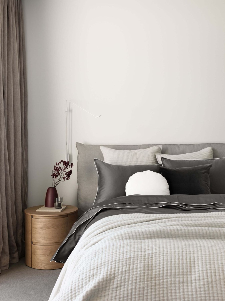 Bedroom L&M Home | Belmont Stone Organic Cotton Pillowcases