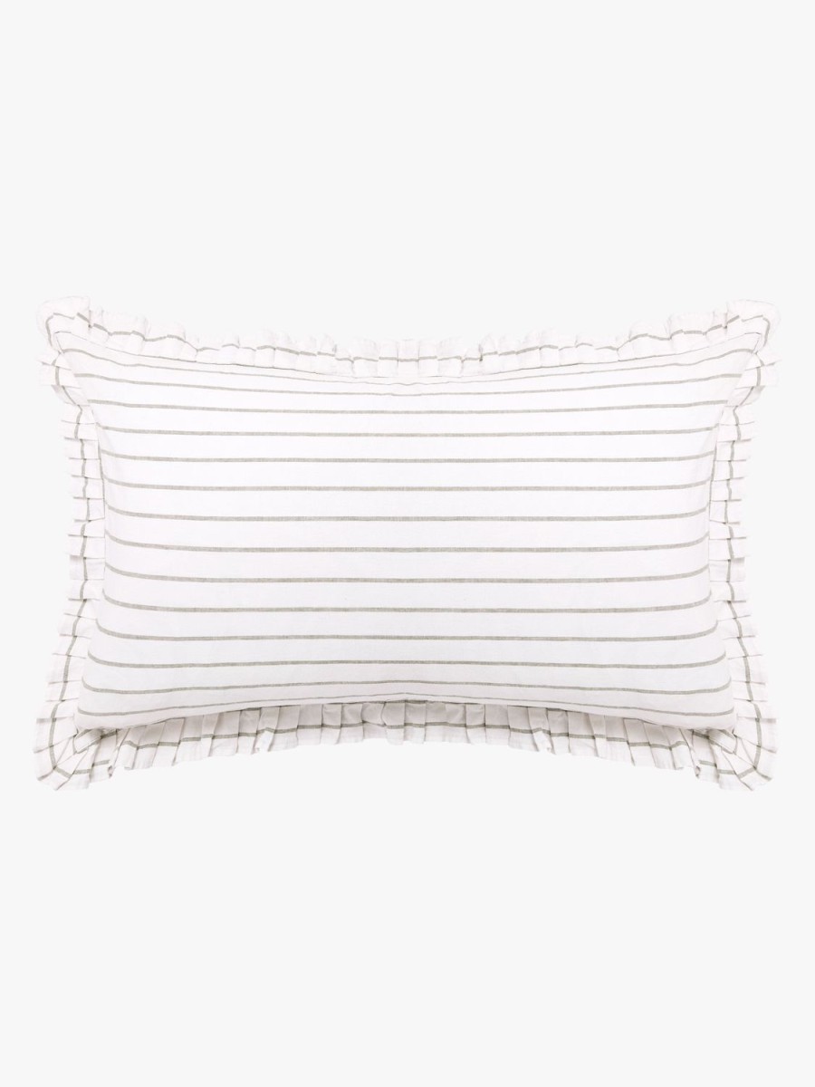 Bedroom L&M Home | Loft Sage Linen & Cotton Pleated Pillowcases