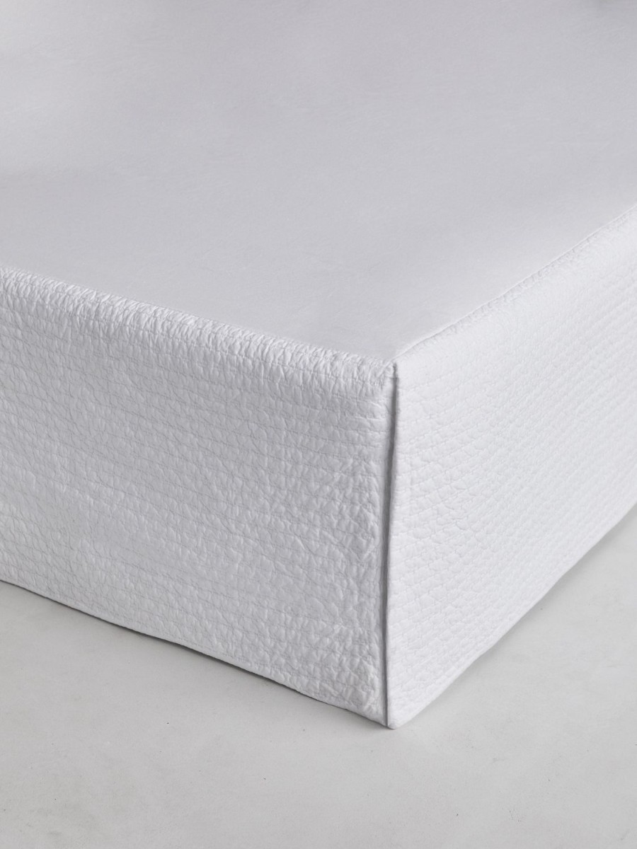 Bedroom L&M Home | Aspen White Pure Cotton Valance