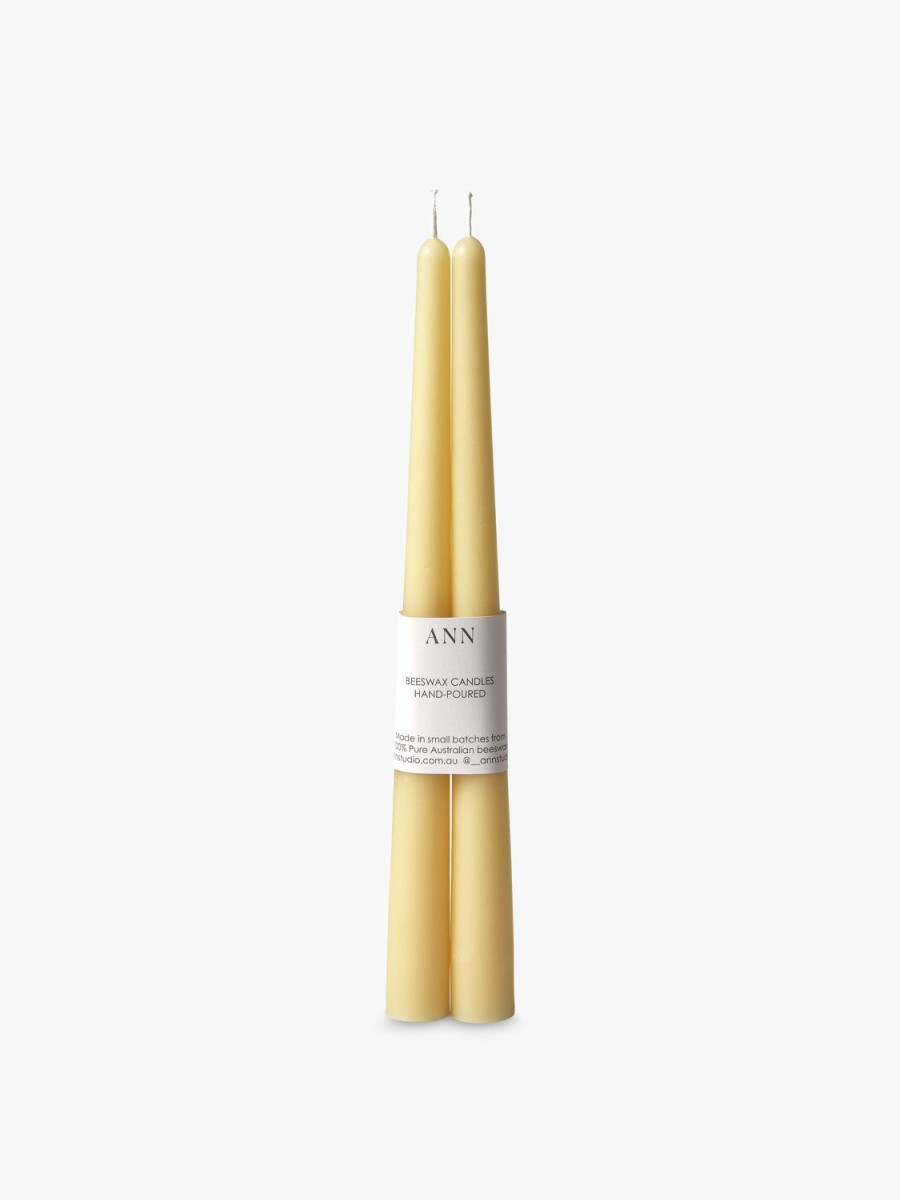 Living L&M Home | Tapered Candle Pair - Natural