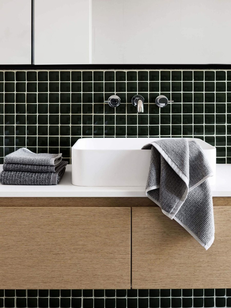 Bathroom L&M Home | Tweed Grey Towels