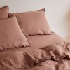 Bedroom L&M Home | Mondo Clay Organic French Linen Duvet Cover Set