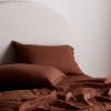 Bedroom L&M Home | Mondo Cinnamon Organic French Linen Sheet Set