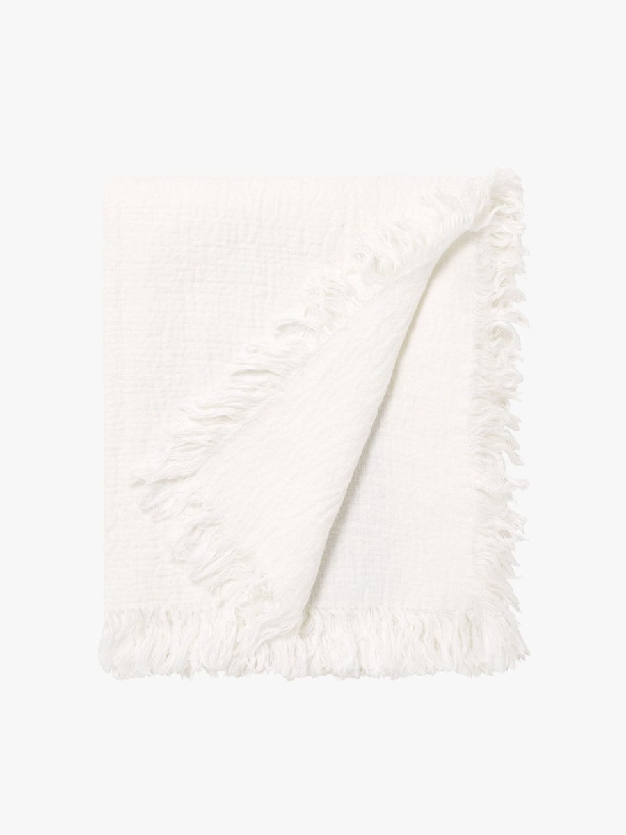 Bedroom L&M Home | Ava Pure Linen Chalk Throw