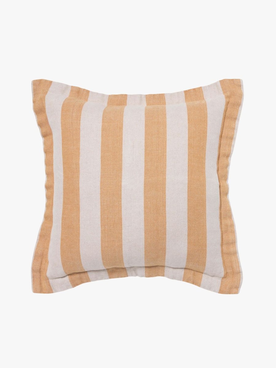 Living L&M Home | Voyage Tangerine French Linen Cushion