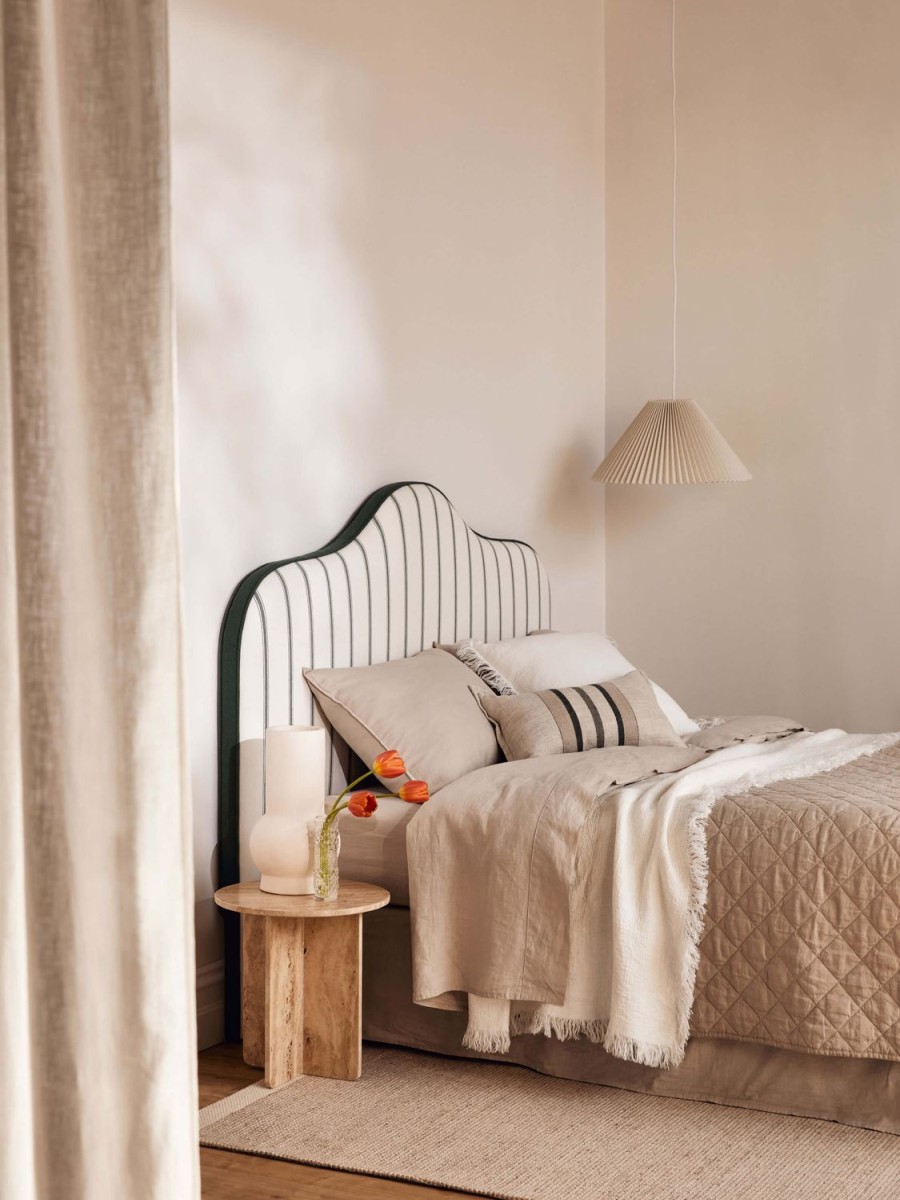 Bedroom L&M Home | Avenue Oatmeal Linen & Cotton Valance