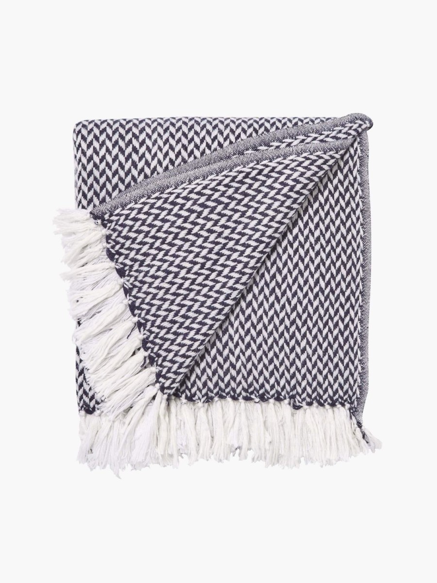 Bedroom L&M Home | Copenhagen Navy Pure Cashmere Throw