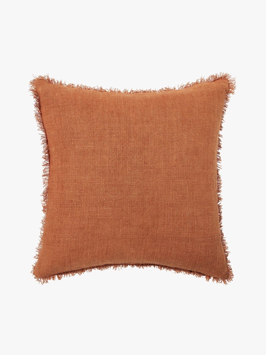 Living L&M Home | Burton Tobacco Heavy Linen Cushion