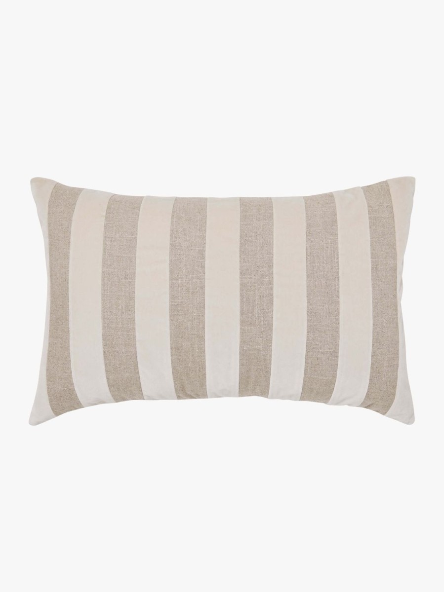 Living L&M Home | Etro Almond Stripe Velvet Cushion